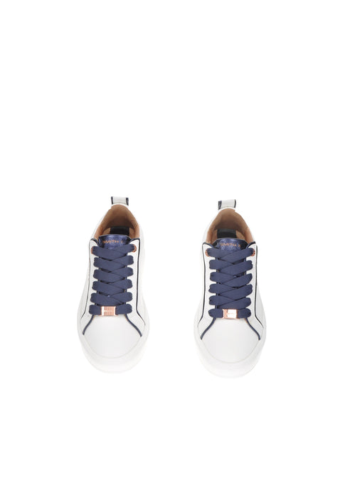 Sneaker Donna Stone High Alexander Smith In Pelle Con Lacci Sottopiede Imbottito Fondo Gomma Con Para Alta 5 Cm