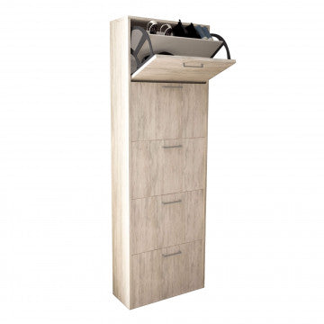 Scarpiera Molly 5 Ante Pino Chiaro 59x25x172h cm