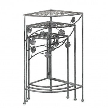 Étagère metallo 3 piani verniciato bianco ossidato 46x32x170 cm