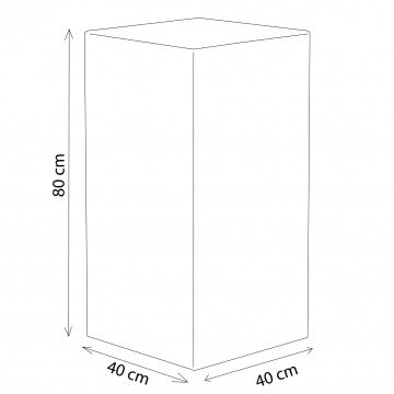 Cubo luminoso 40x40x80 cm in polipropilene con lampada LED 20W