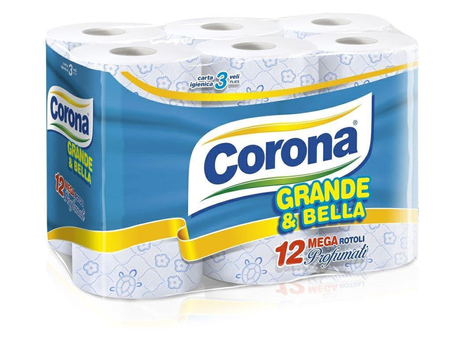 Carta Igienica Corona 12 Rotoli Grande Formato