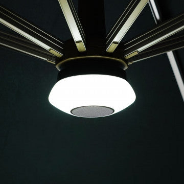 Luce LED con telecomando, altoparlante Bluetooth e caricatore USB