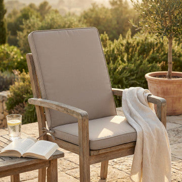 Cuscino sfoderabile in poliestere idrorepellente 90x40 cm spessore 4
