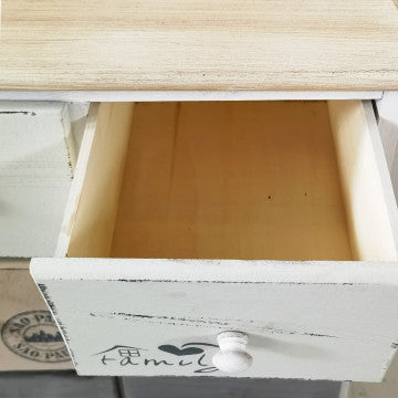 Mobiletto in legno con 6 cassetti 48x29x56 cm