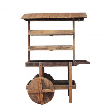 Mobile in legno riciclato 140x60x200 cm colore marrone 45 kg