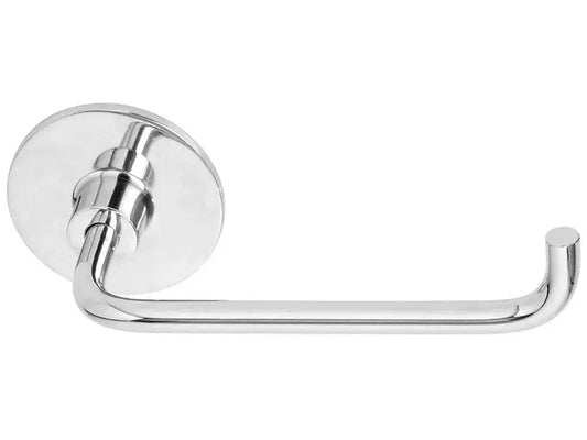 Portarotolo acciaio/ABS ades-viti cromato per bagno, fissaggio con adesivo o viti, accessorio moderno per arredo bagno Eurogross