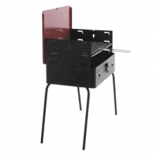 Barbecue a Valigetta 40x30x72h - Leggero, Portatile, Griglia Regolabile