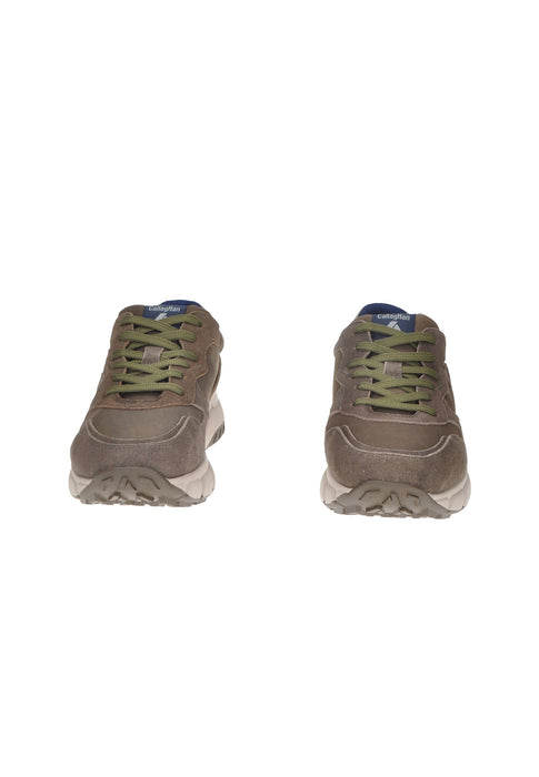 Callaghan Bukaro Sneaker In Camoscio E Tessuto Con Laccio Sottopiede Imbottito In Pelle Fondo Gomma Con Para Alta 4 Cm