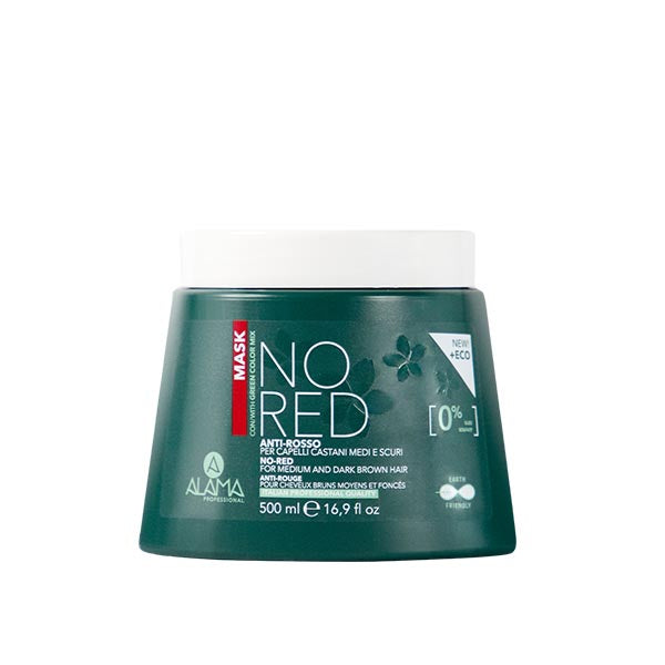 ALAMA NO RED MASCHERA ANTI-ROSSO CAPELLI CASTANI 500 ML