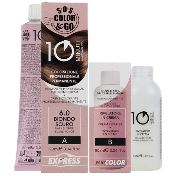 ALAMA SOS COLOR & GO TINTA CAPELLI 10 MINUTI BIONDO SCURO 6.0