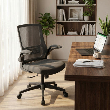 Poltrona ufficio in plastica e metallo, regolabile 99-109 cm, 60x62 cm