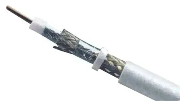Cavo minista/antenna 5mm da 100 metri con schermatura coassiale, ideale per impianti TV e satellitari nella categoria elettricità e telefonia.