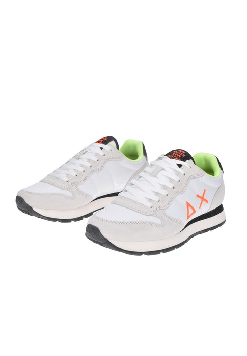 Sun68 Tom Fluo Sneakers in Camoscio con Lacci Sottopiede Imbottito in Tessuto Fondo in Gomma Z45102