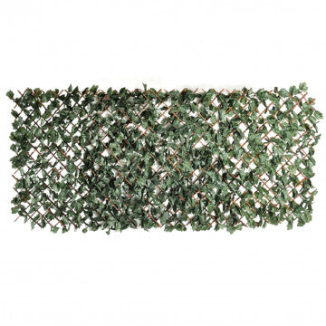 Siepe sintetica estensibile in bambù con foglie polietilene 100x200 cm