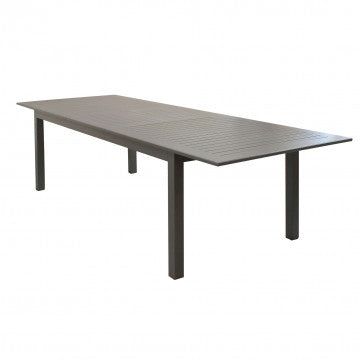 Tavolo allungabile in alluminio verniciato 220/280 x 100 cm