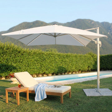 Ombrellone rettangolare 3x4 m palo alluminio 53x77 mm 8 stecche