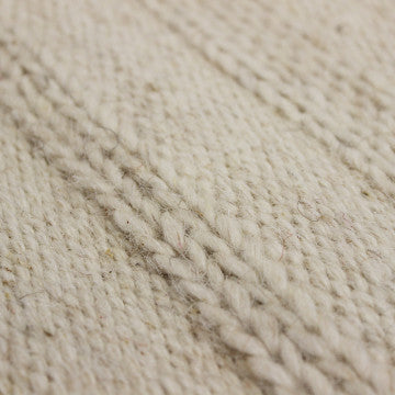 Tappeto in lana e cotone avorio 160x230 cm con decoro geometrico