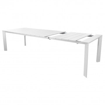 Tavolo alluminio verniciato 165/215 x 85 cm, altezza 75,5 cm