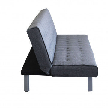 Divano Letto con Struttura in Metallo e Legno in due colori Divani Hobby Shop Solution   