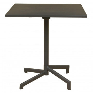 Tavolo quadrato 70x70 cm in acciaio con struttura tubi verniciata