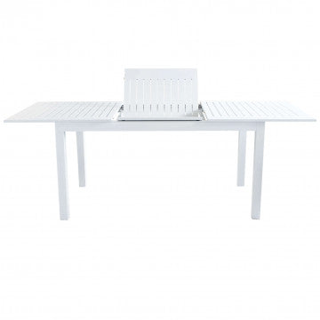 Tavolo allungabile in alluminio 150/210 x 90 cm, altezza 75 cm