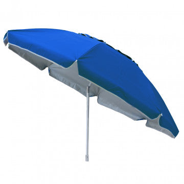 Ombrellone spiaggia poliestere protezione UV diametro 2 m palo metallo