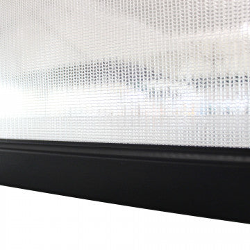 Laterale manuale pergola bioclimatica PVC antracite bianco 270x238 cm