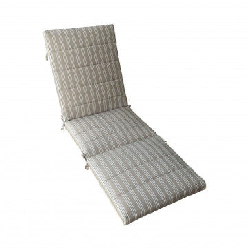 Cuscino King sfoderabile righe tortora 57x185x8 cm poliestere