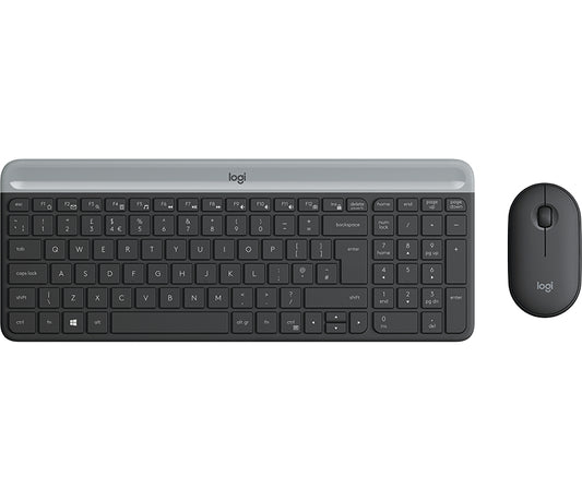 Kit Tastiera + Mouse Senza Fili Nero Logitech MK470