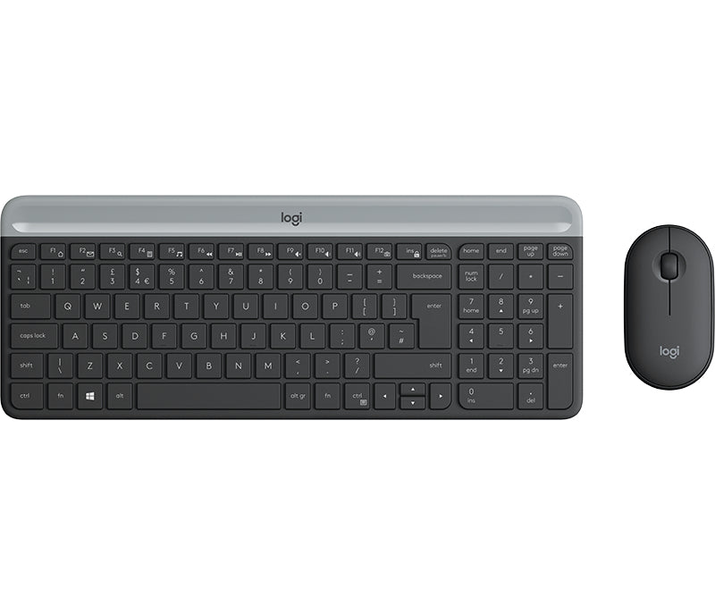 Kit Tastiera + Mouse Senza Fili Nero Logitech MK470