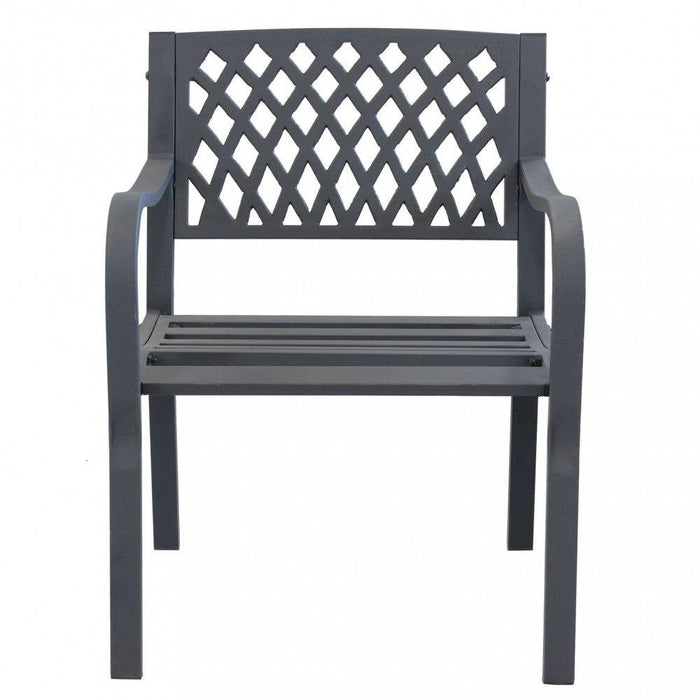 Poltrona Montreal Acciaio Antracite 60x56x85h cm