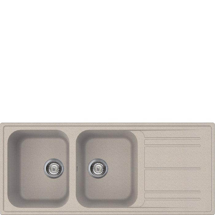 Lavello Reversibile Smeg Due Vasche Avena