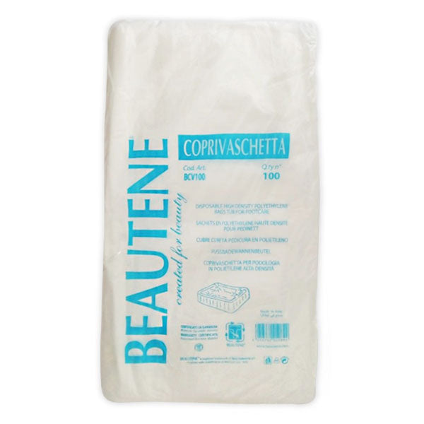 BEAUTENE COPRIVASCHETTAPODOLOGICA POLIETILENE MONOUSO 100 PEZZI