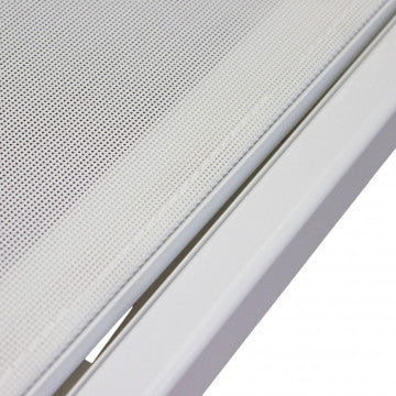 Lettino impilabile in polipropilene 190x70x32 cm bianco