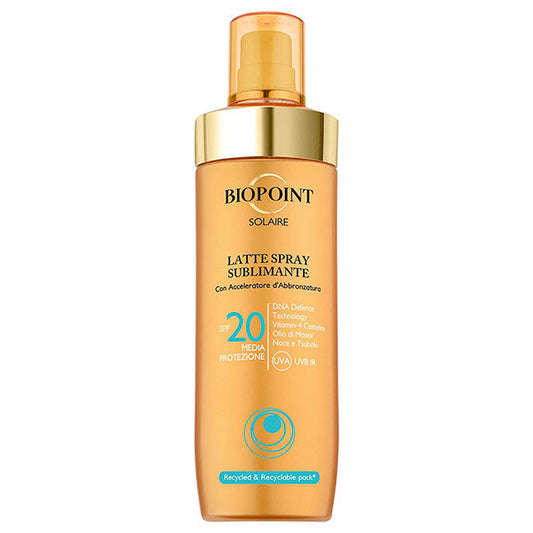 Biopoint Solaire Latte Spray Subliminante Spf 20 250 Ml