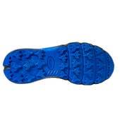 Suola della Scarpa Sparco Gap in gomma nitrilica blu con design antiscivolo, ideale per comfort e stabilità. Misure 39-46.