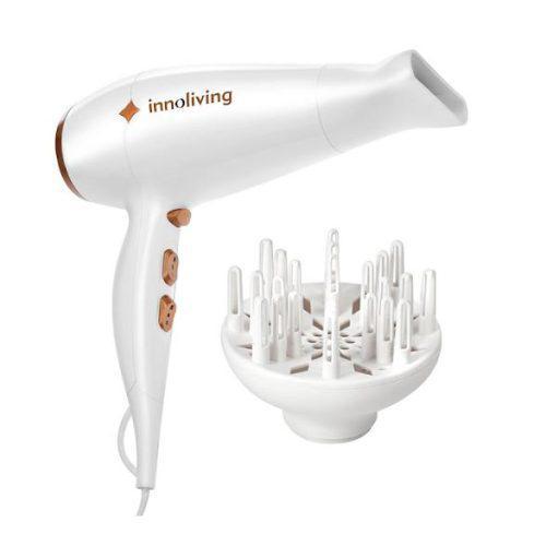 Asciugacapelli Professionale Diffusore 1800W Bianco