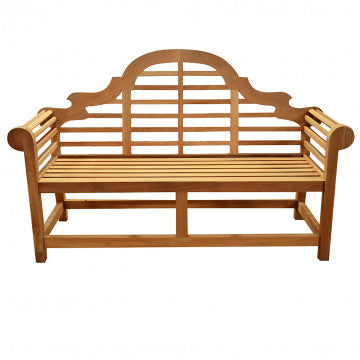 Panca in teak indonesiano massello classe A, 150 cm, colore marrone