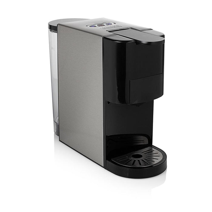 Macchina da Caffè 5 in 1 Nero Inox Capsule Cialde Macinato