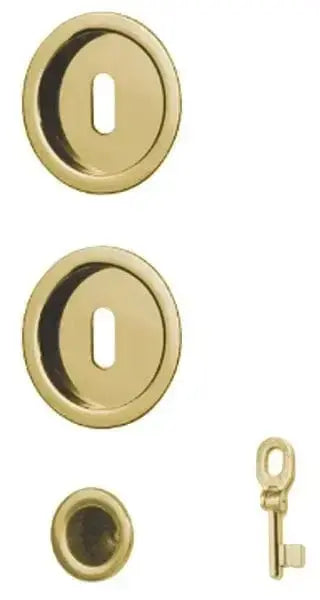 Kit tondo c/chiave d.48 due colori Lucchetti e Serrature HOBBYSHOP CROMO  