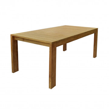 Tavolo in teak spessore piano 16 cm, dimensioni 200x100x75 cm