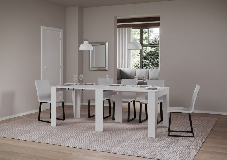 Consolle allungabile Enea 90x25/211 cm con sistema telescopico e design versatile