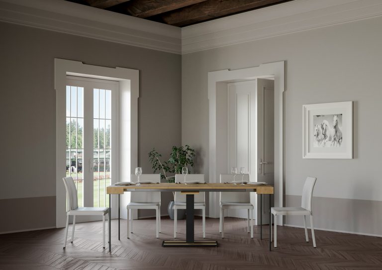 Consolle allungabile Capital in Antracite con Telaio Robustissimo