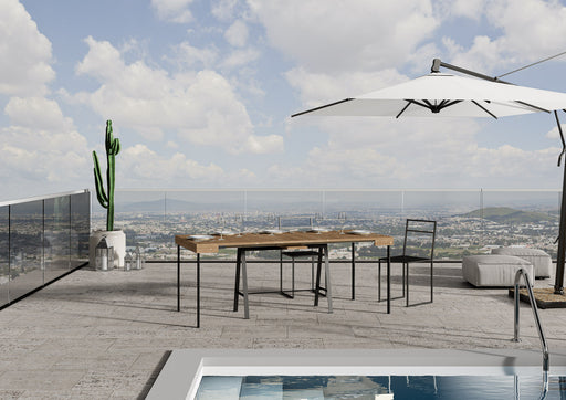 Consolle allungabile Iris Abete Tinto telaio Antracite Consolle Italy Hobby Shop Solution 90x40/190 Base 