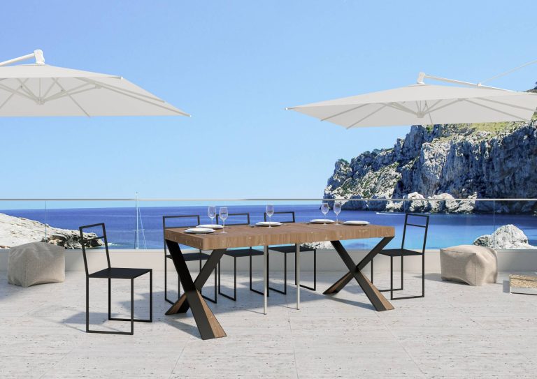 Consolle Allungabile Diago in Metallo Antracite