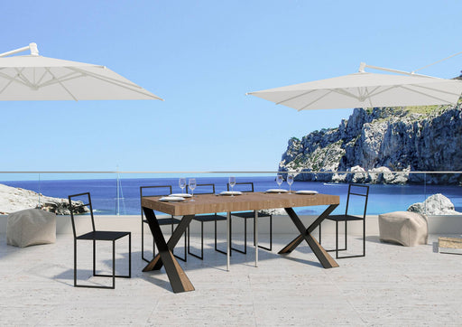 Consolle allungabile Lilla Abete Tinto telaio Antracite Consolle Italy Hobby Shop Solution 90x40/190 Premium 