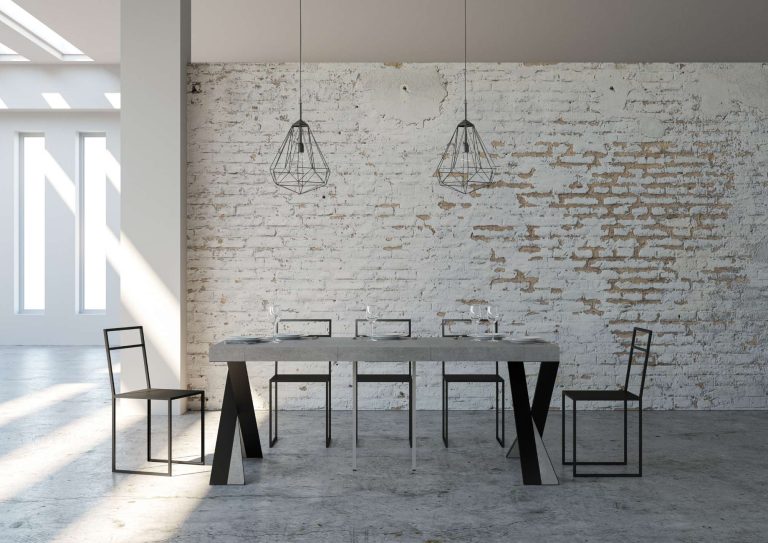 Consolle Allungabile Diago in Metallo Antracite