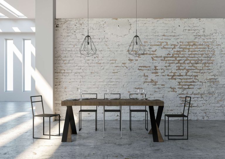 Consolle Allungabile Diago in Metallo Antracite