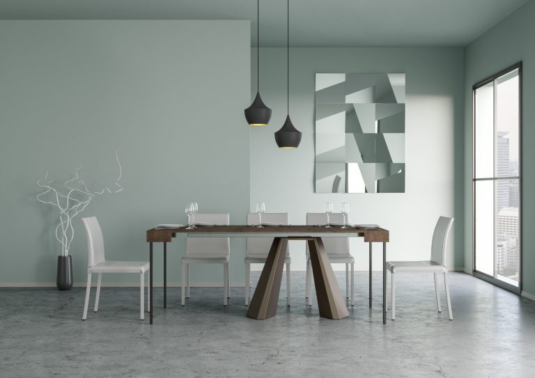 Consolle Allungabile Diamante Orso con Struttura in Ferro