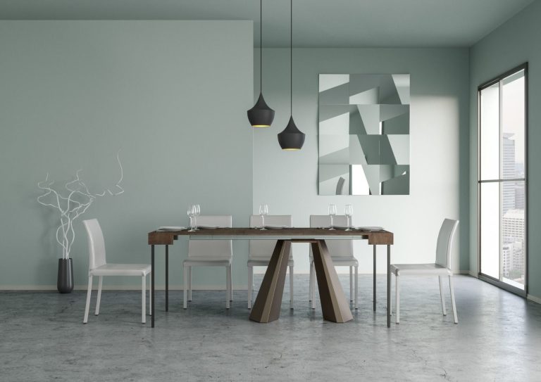 Consolle Allungabile Diamante Orso con Struttura in Ferro